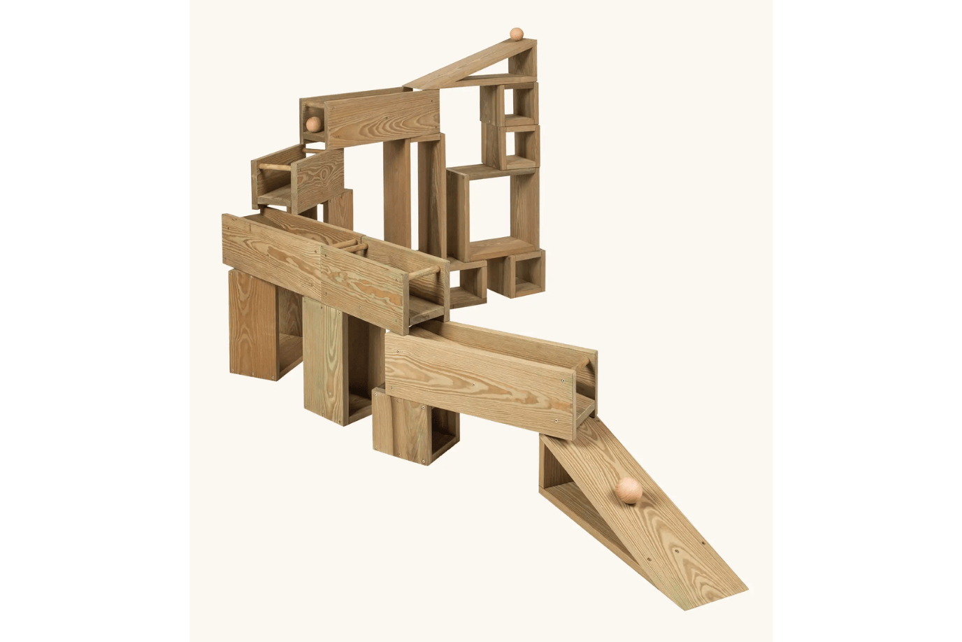 Fire the Imagination Erzi XL Outdoor Building Blocks and Marble Run