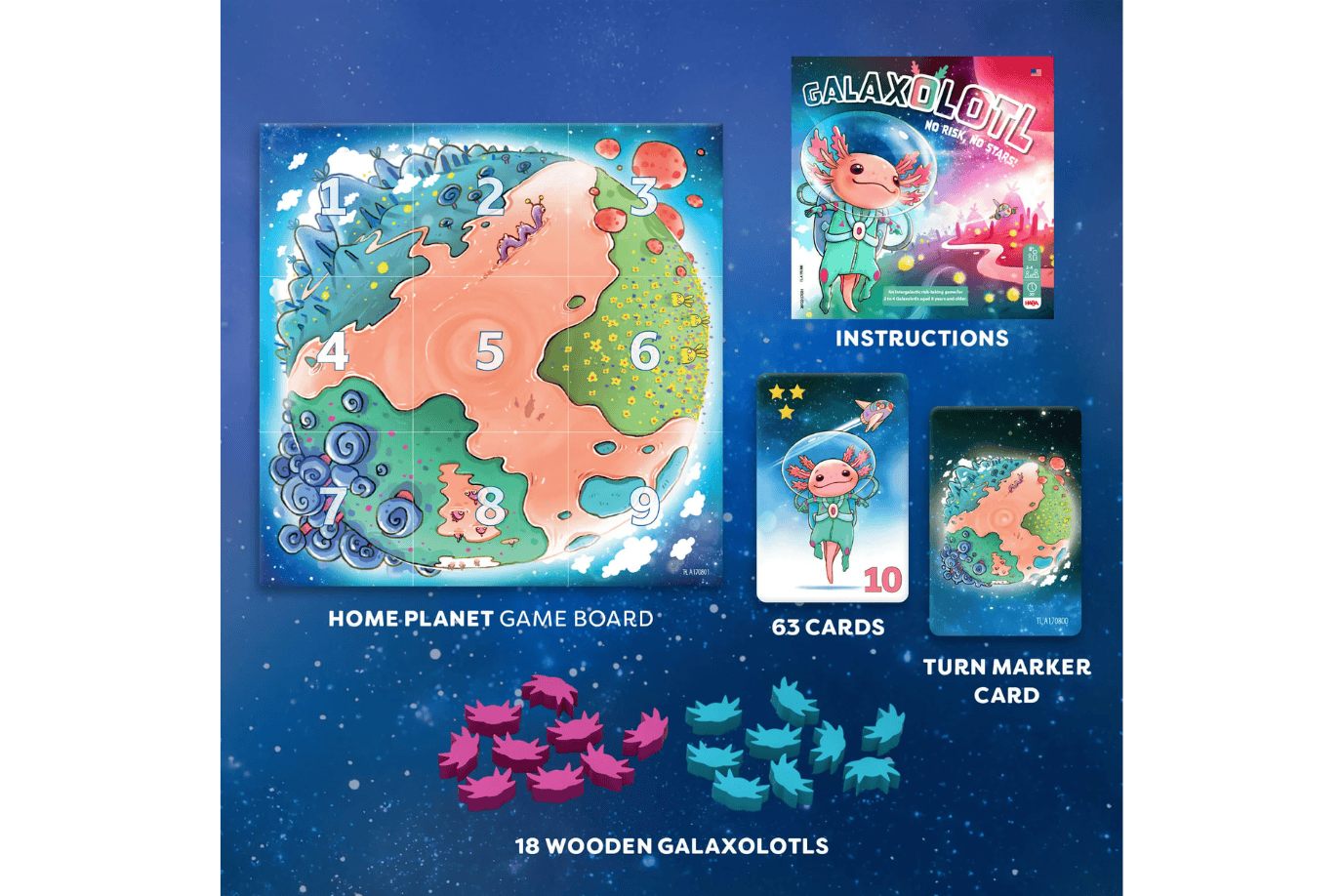 Haba Galaxolotl Strategy Card Game