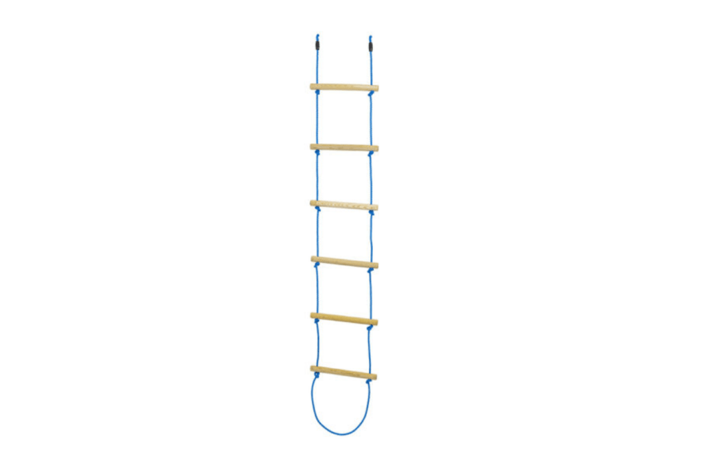 7' Rope Ladder, Trelines by Hape, 5 years and up, rungs made of solid wood, outdoor gross motor toys for kids, climbing equipment for kids, The Montessori Room, Toronto, Ontario, Canada.