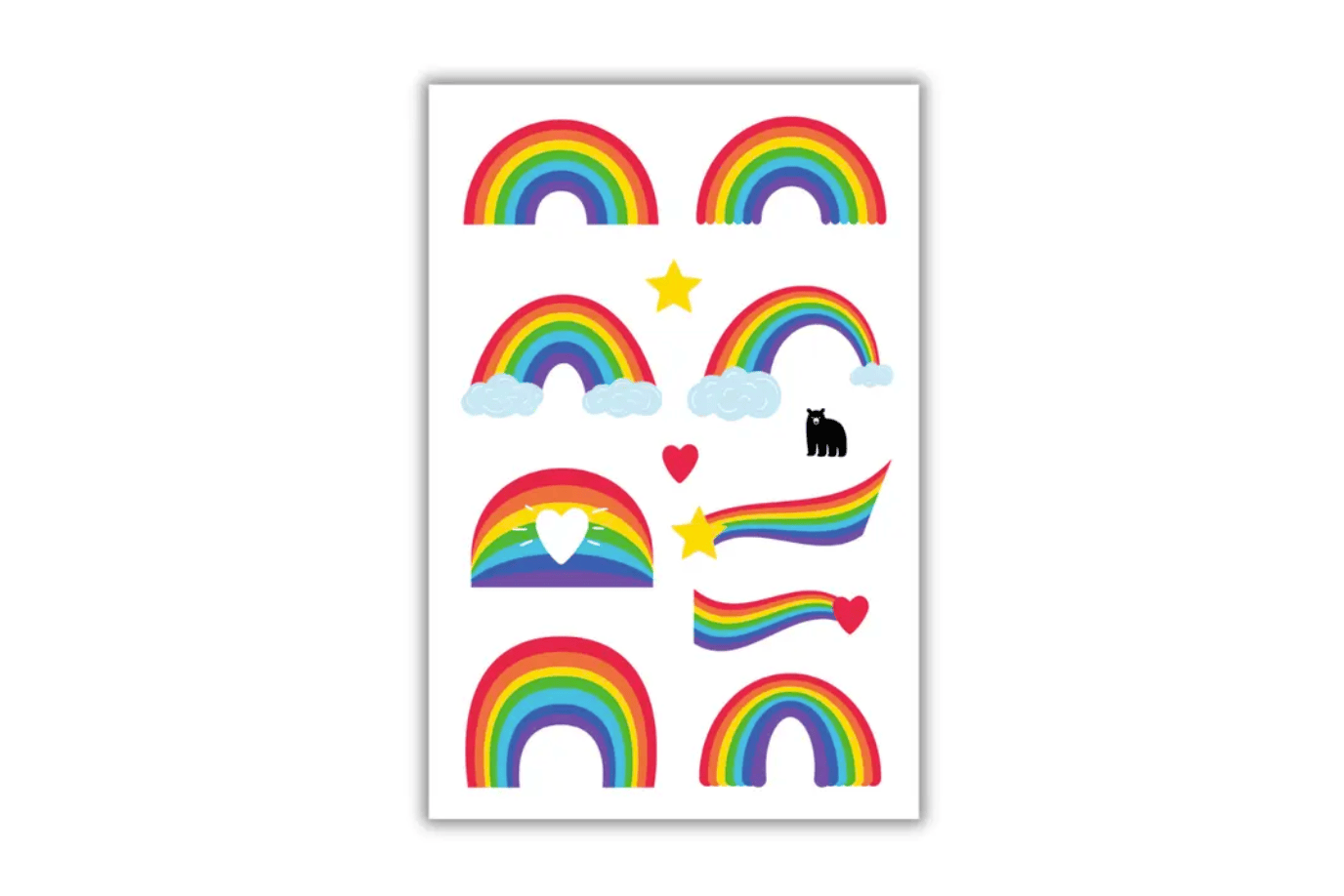 Four Bears Sticker Club Traditional Rainbows Four Bears Sticker Club Stickers (various styles)