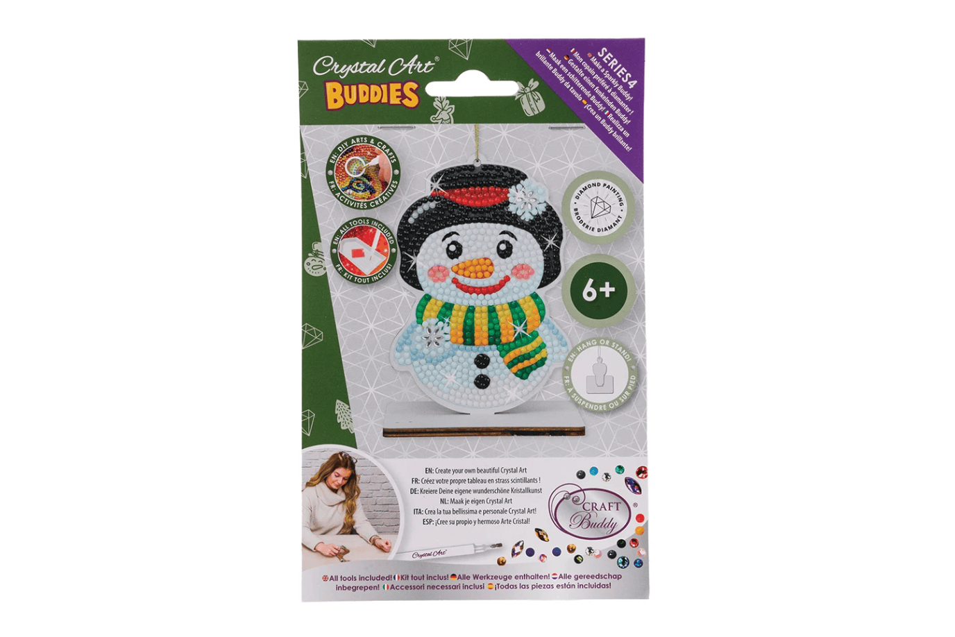 Outset Media Crystal Art Buddies: Christmas Ornaments