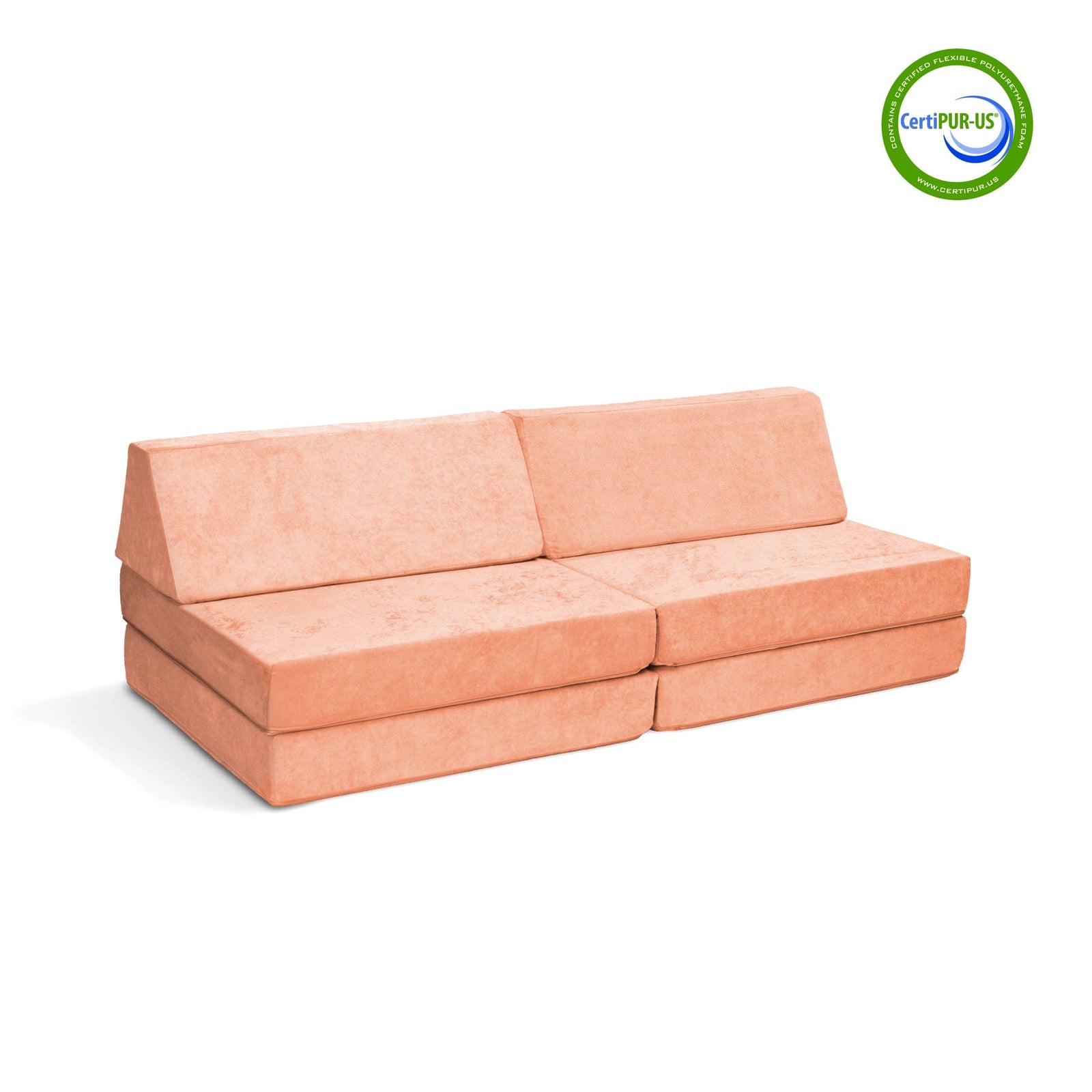 Go Coconut Canadian Play Couches, Furniture and Toys Play couch Peach Party The Coconut Play Couch