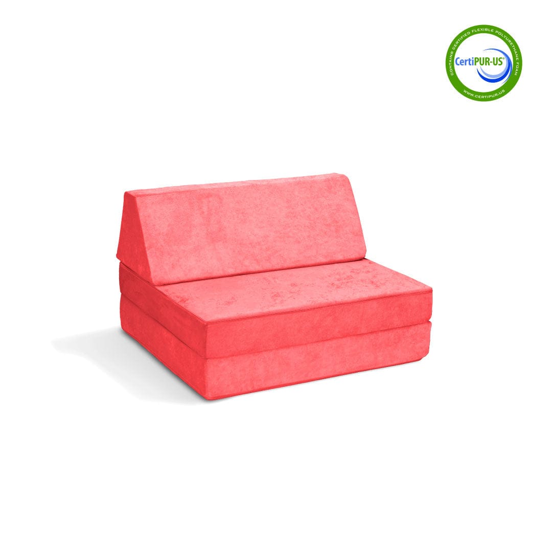 Go Coconut Canadian Play Couches, Furniture and Toys Play couch Coral Crush The Half-Coconut Play Couch