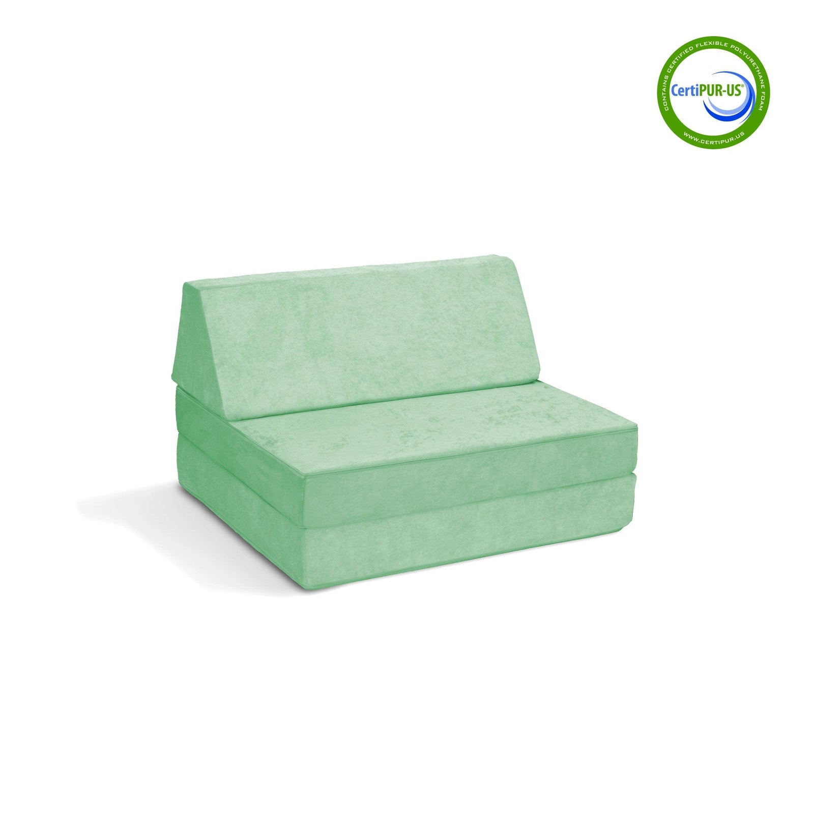 Go Coconut Canadian Play Couches, Furniture and Toys Play couch Misty Mint The Half-Coconut Play Couch