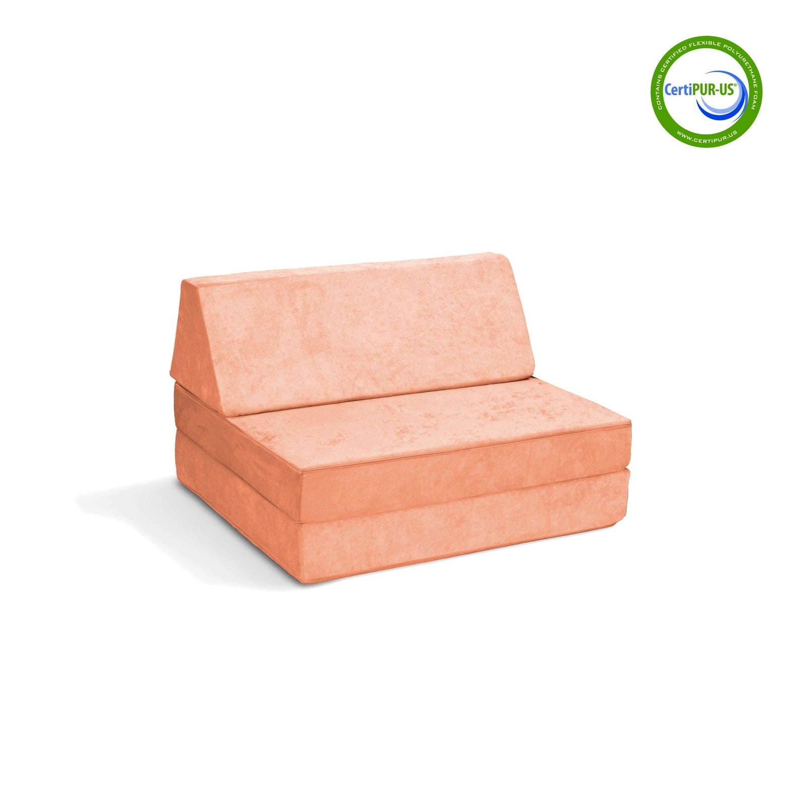 Go Coconut Canadian Play Couches, Furniture and Toys Play couch Peach Party The Half-Coconut Play Couch