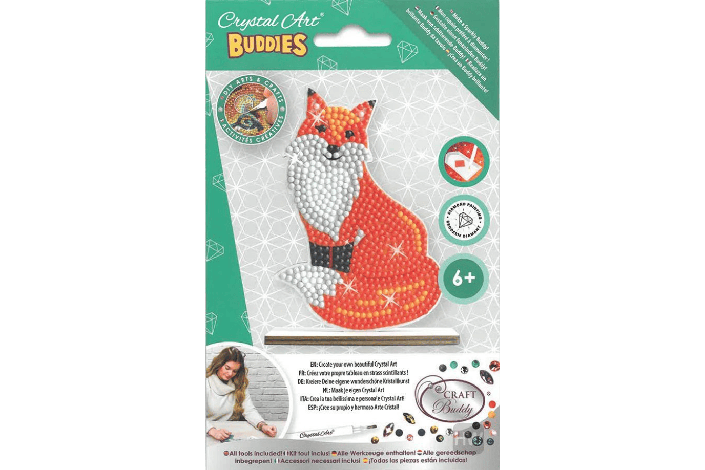 Outset Media Fox Crystal Art Buddies: Wildlife