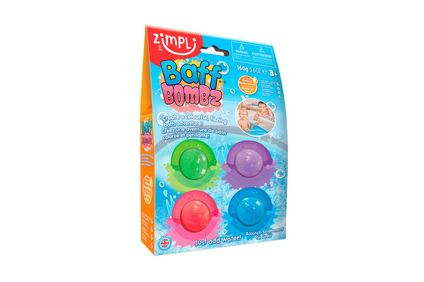 K.I.D. Toys Inc. Refill Bath Bombs - set of 4 Bath Bombs Magic Brush