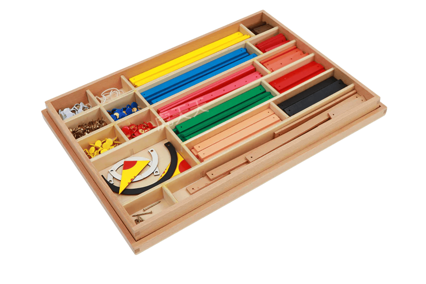 Adena Montessori Geometric Stick Material & Cork Workboard
