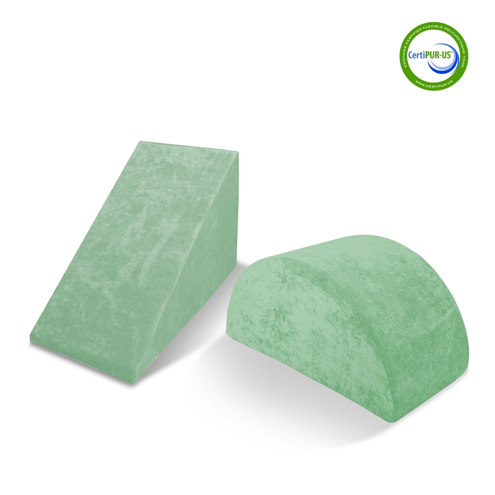 Go Coconut Canadian Play Couches, Furniture and Toys Misty Mint Wedge & Mega Rocker Bundle
