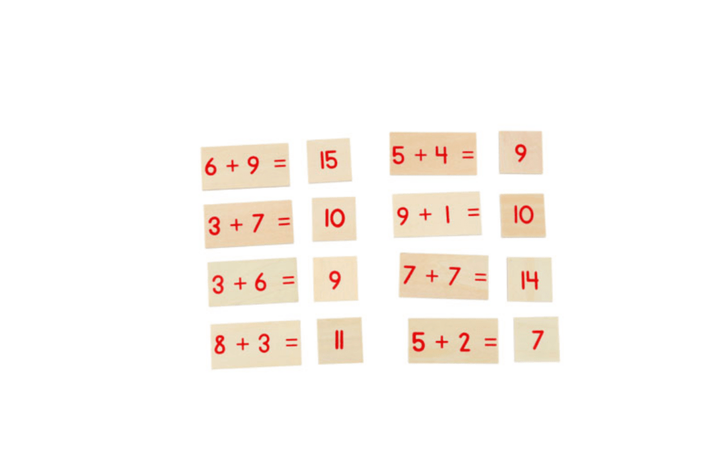 Addition Working Charts 1, 2, 3 & Blank and Wooden Stand