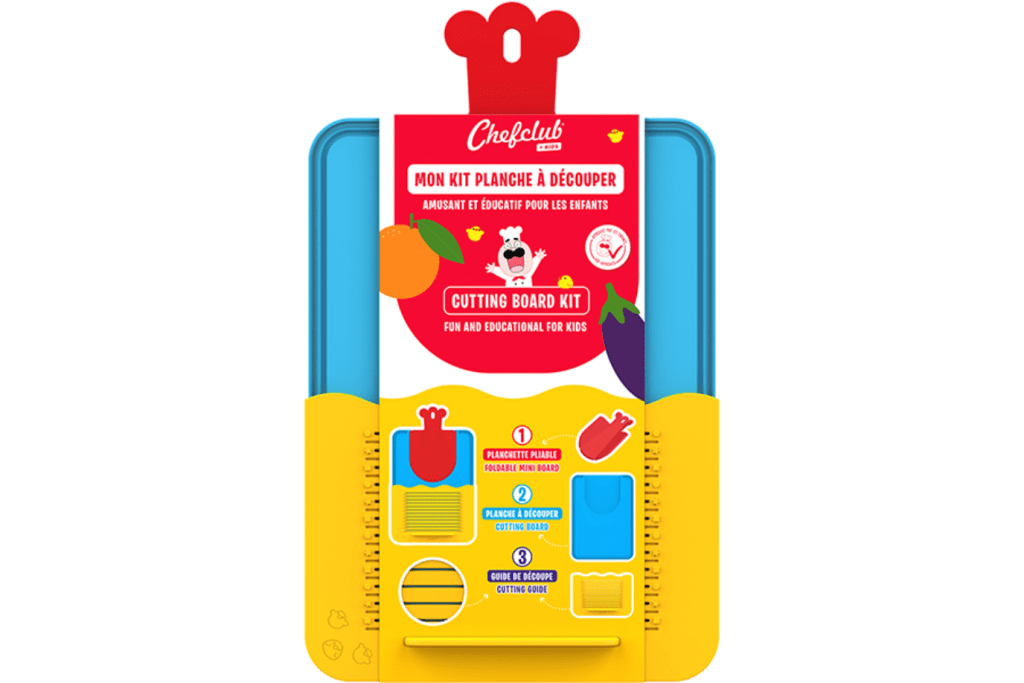 Chefclub Cutting Board, cutting board for children, cutting board for little chefs, cutting board kit for kids, The Montessori Room, Toronto, Ontario, Canada.