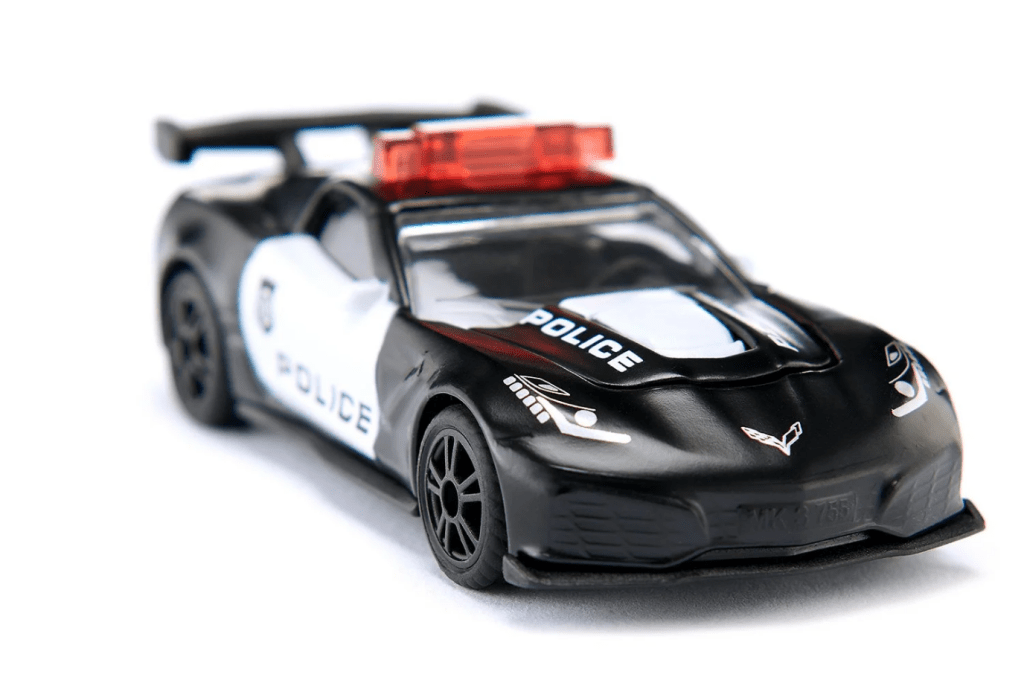 Small Diecast Chevrolet Corvette ZR1 Police
