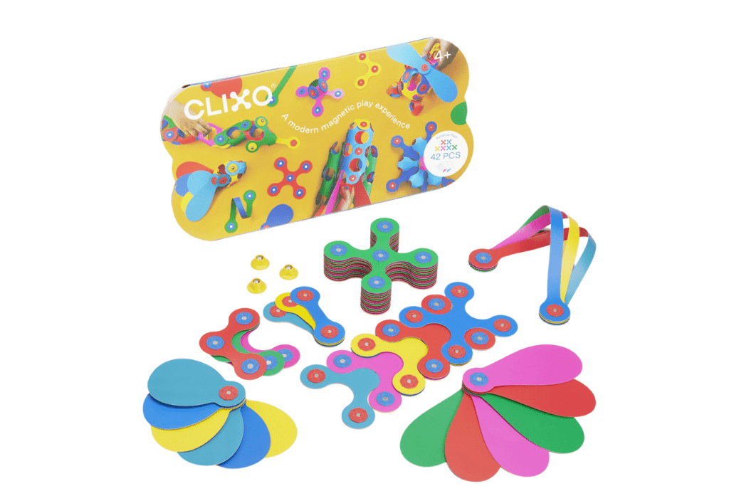 Clixo - Rainbow Pack (42pcs) Toronto, Canada, best travel toys for 4 year olds, best travel toys for 5 year olds, best plane toys for kids, best toys for in the car