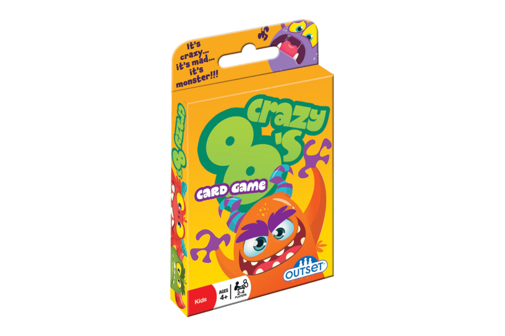 Crazy 8s Card Game, Peaceable Kingdom, Travel games, card games for kids, best games for kids, best card games for children, best games for a five year old, crazy eights, card games for children, best games for family game night Toronto, Canada