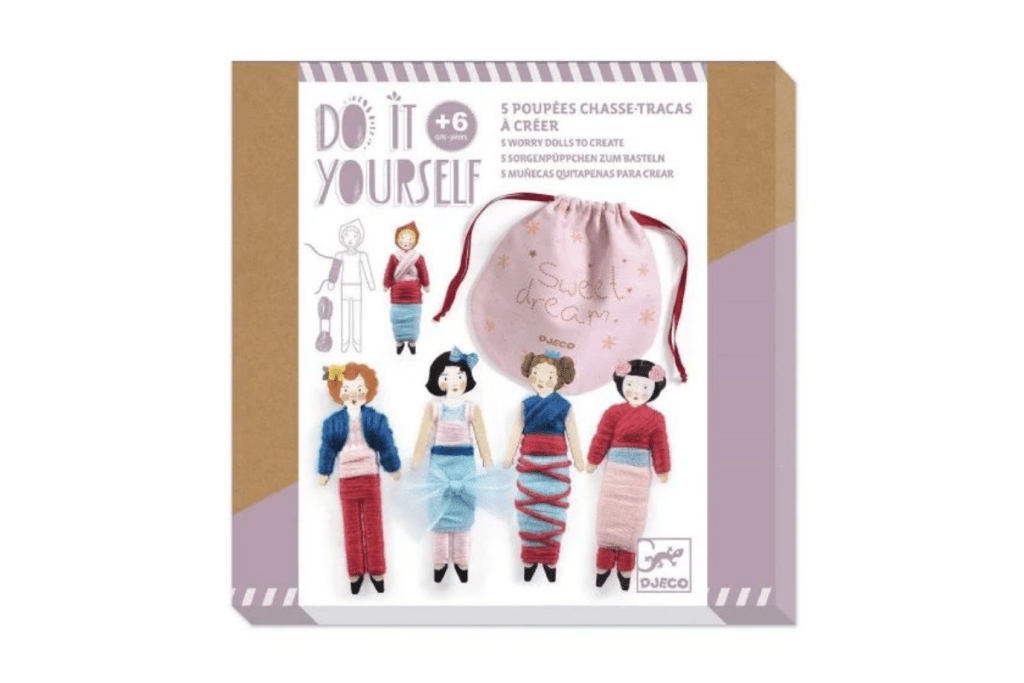 DIY Dolls, worry dolls, craft kits, DIY / Sweet night : 5 worry dolls to create, best gifts for 6 year olds, Djeco, The Montessori Room, Toronto, Ontario, Canada.