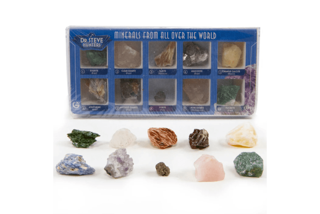 GEOWorld Minerals from All Over the World - 10 Minerals, 6 years and up, Safari LTD, geology materials for kids, science activities for kids, The Montessori Room, Toronto, Ontario, Canada.