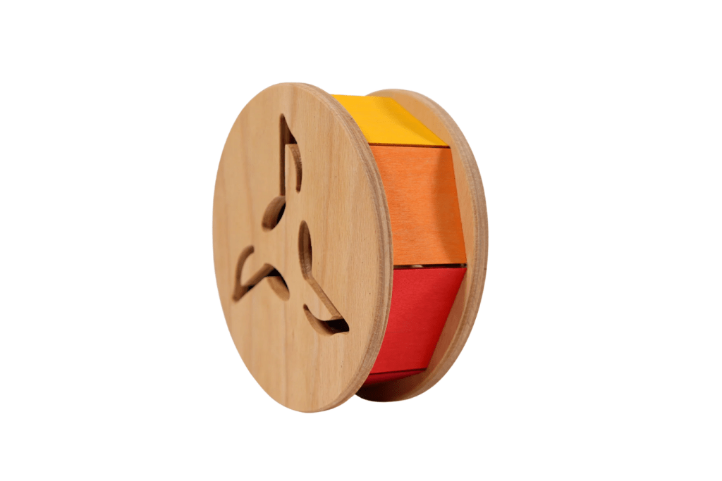 Grimm's Musical Rolling Wheel With 8 Coloured Tone Lamellas
