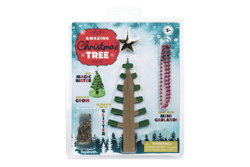 Grow Your Own Crystal Christmas Tree, Toysmith Amazing Christmas Tree, Crystal christmas tree, stocking stuffers for a 6 year old 7 year old 8 year old 9 year old, Toronto, Canada