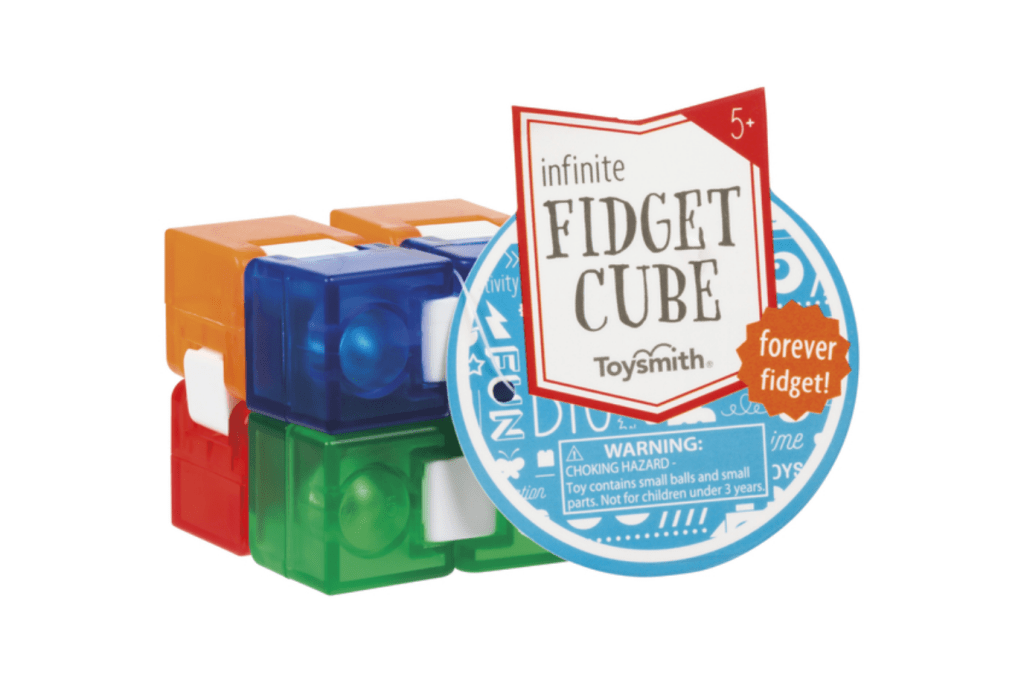 Toysmith Infinite Fidget Cube, Infinite Fidget Cube, quiet fidget cubes, quiet fidgets, fidgets for class, fidgets for the classroom, Toronto, Canada
