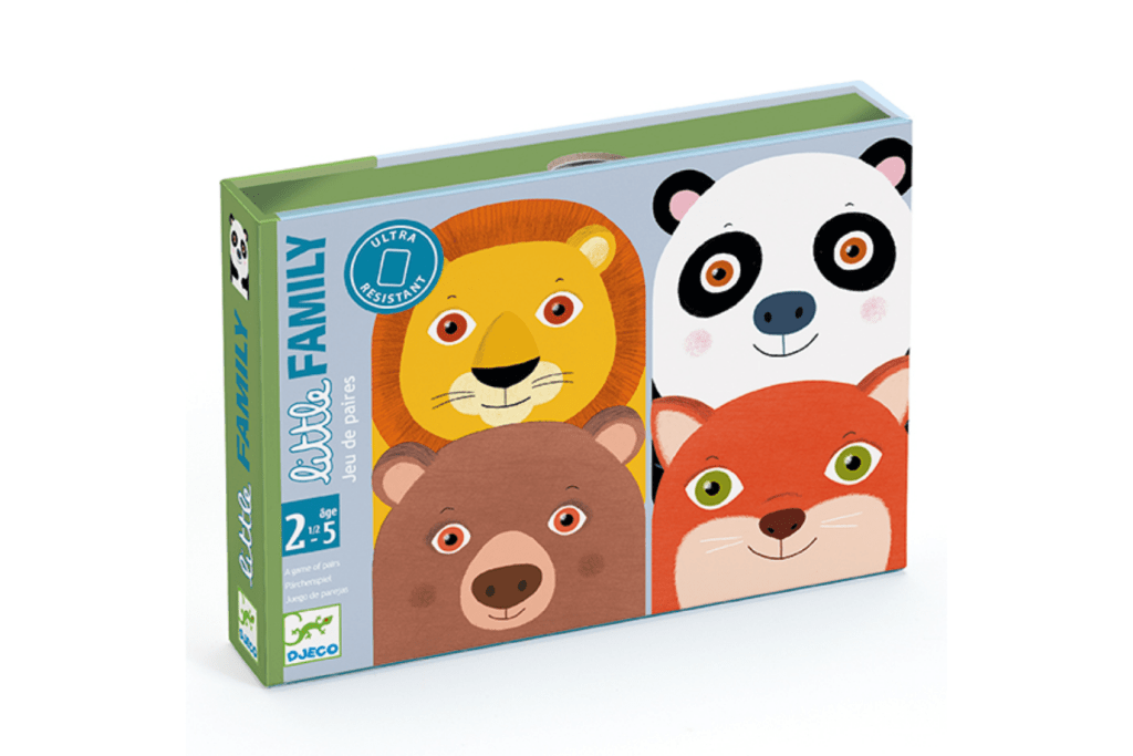Djeco Little Family, toddler board games, toddler games, simple toddler games, easy toddler games, family game night with toddlers, Toronto, Canada