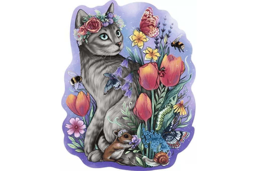 Lovely Cat 150 Piece Wooden Puzzle