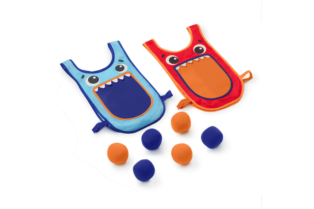 Monster Toss & Tag Game, B. Toys - Monster Tag Toss & Tag 8 pcs, games for 6 years and up, The Montessori Room, Toronto, Ontario, Canada.