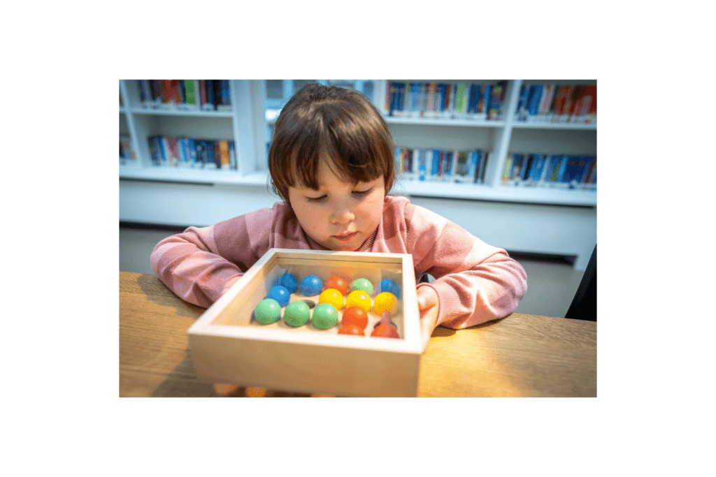 Mosaic Tray with Coloured Balls