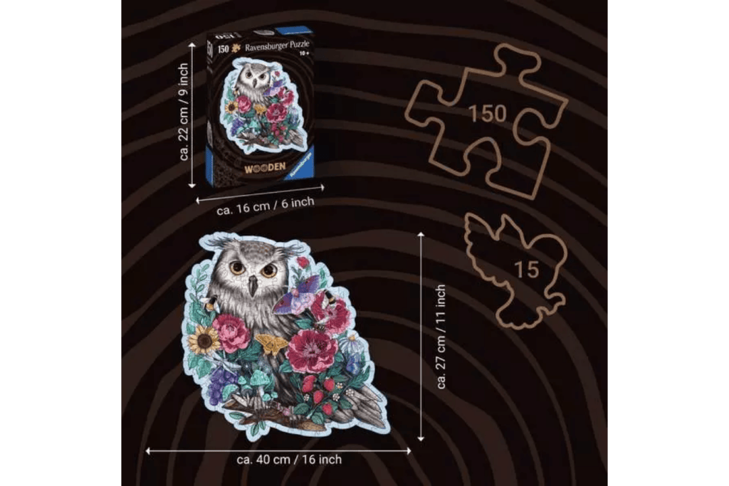 Mysterious Owl 150 Piece Wooden Puzzle