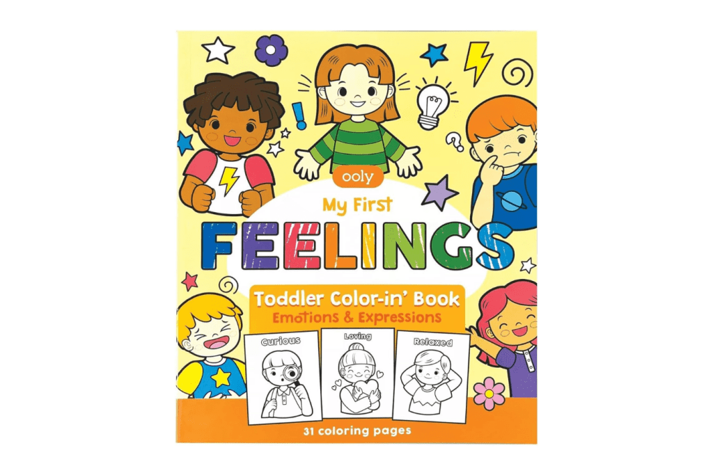 Ooly My First Feelings Ooly Toddler Colouring Book - My First Feelings