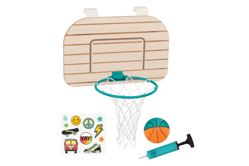 B. Active - Over the door Basketball Hoop, indoor basketball hoop, The Montessori Room, Toronto, Ontario, Canada.