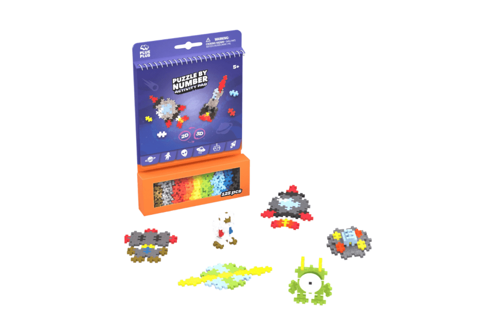 Plus-Plus Puzzle By Number Activity Pads, travel toys, The Montessori Room, Toronto, Ontario, Canada.