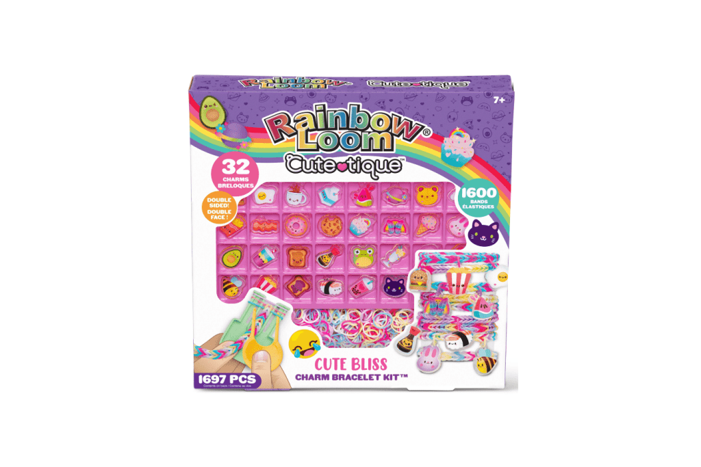 Rainbow Loom Cute Bliss Cute-Tique, bracelet making kits, friendship bracelets, rainbow loom gifts, best gifts for 7 year old, best gifts for 8 year old, best gifts for 9 year old, best gifts for 10 year old, The Montessori Room, Toronto, Ontario, Canada.