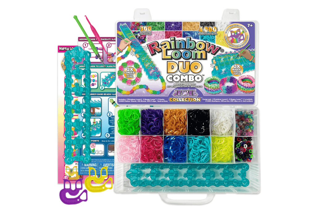 Rainbow Loom Duo Combo, 7 years and up, bracelet kits, crafts for kids, friendship bracelets, The Montessori Room, Toronto, Ontario, Canada.