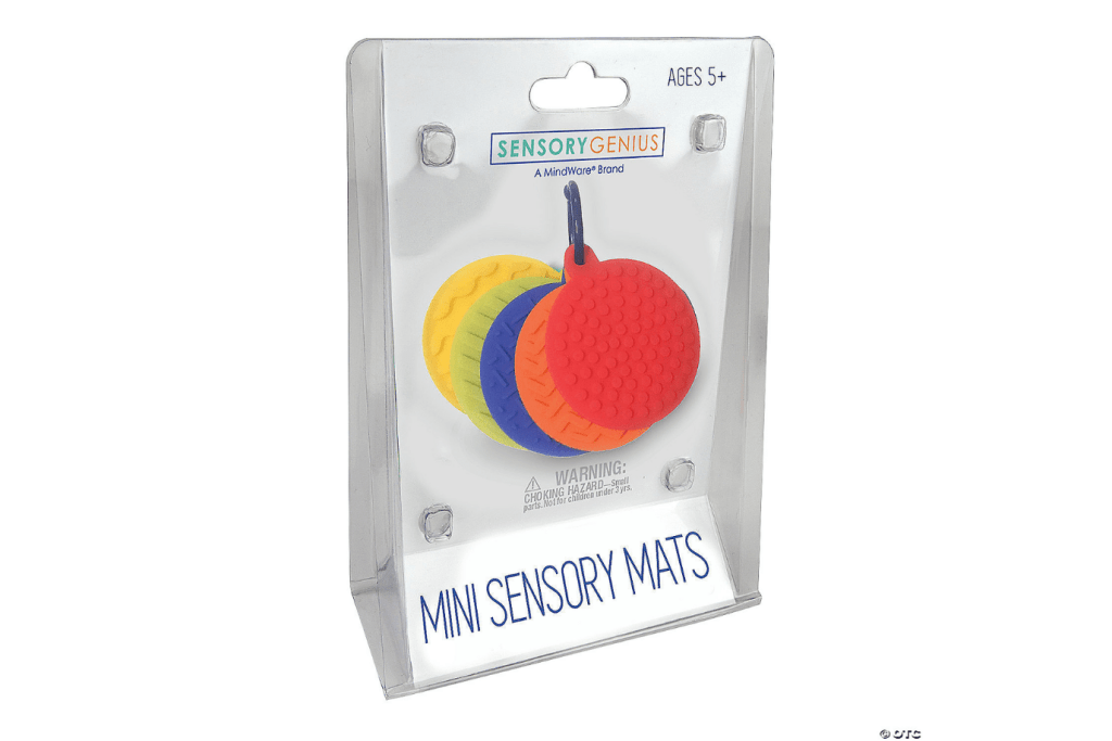 Sensory Genius Mini Sensory Mats Fidget, fidget toys for school, fidget toys for all ages, small fidget toys, sensory toys, The Montessori Room, Toronto, Ontario, Canada.