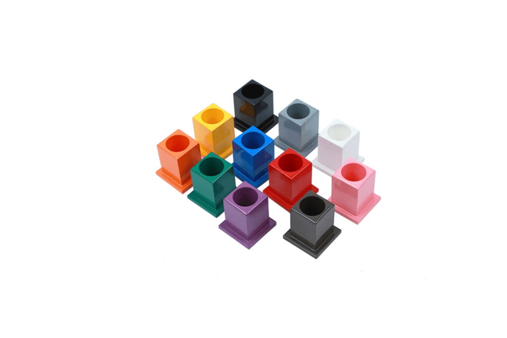 Set of 11 Coloured Pencil Holders