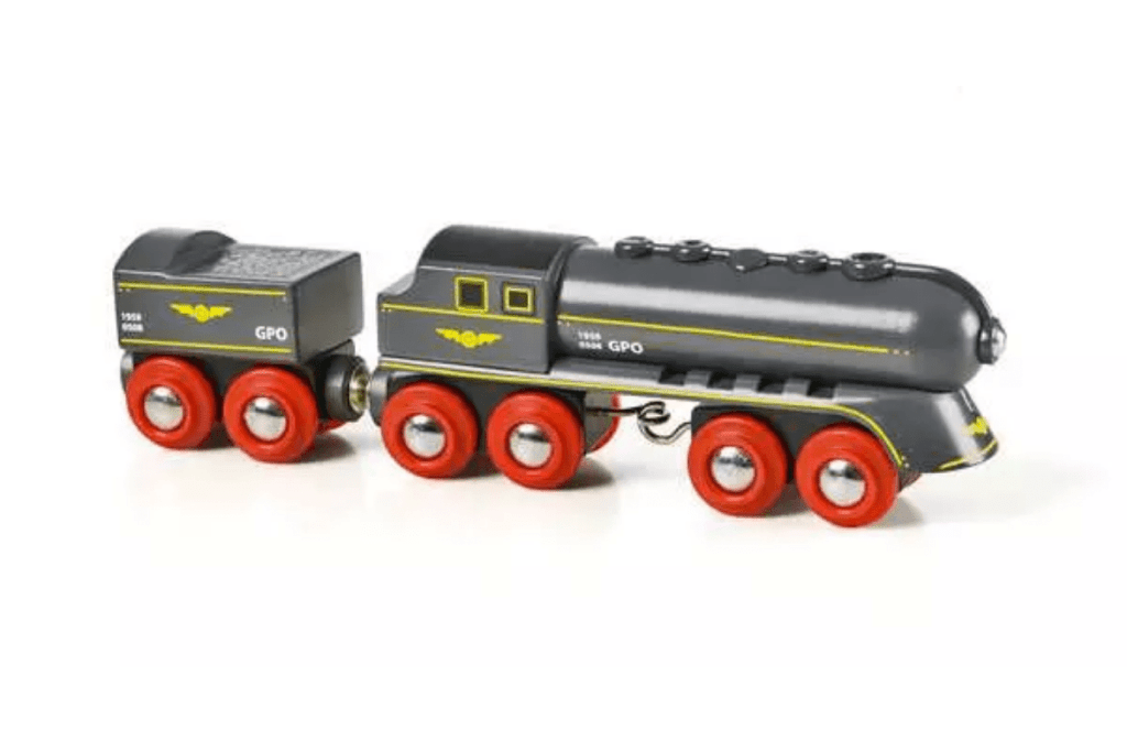 Speed Bullet Train, Brio, Wooden train sets, best wooden train sets, wooden train accessories, best gifts for train lovers, The Montessori Room, Toronto, Ontario, Canada.