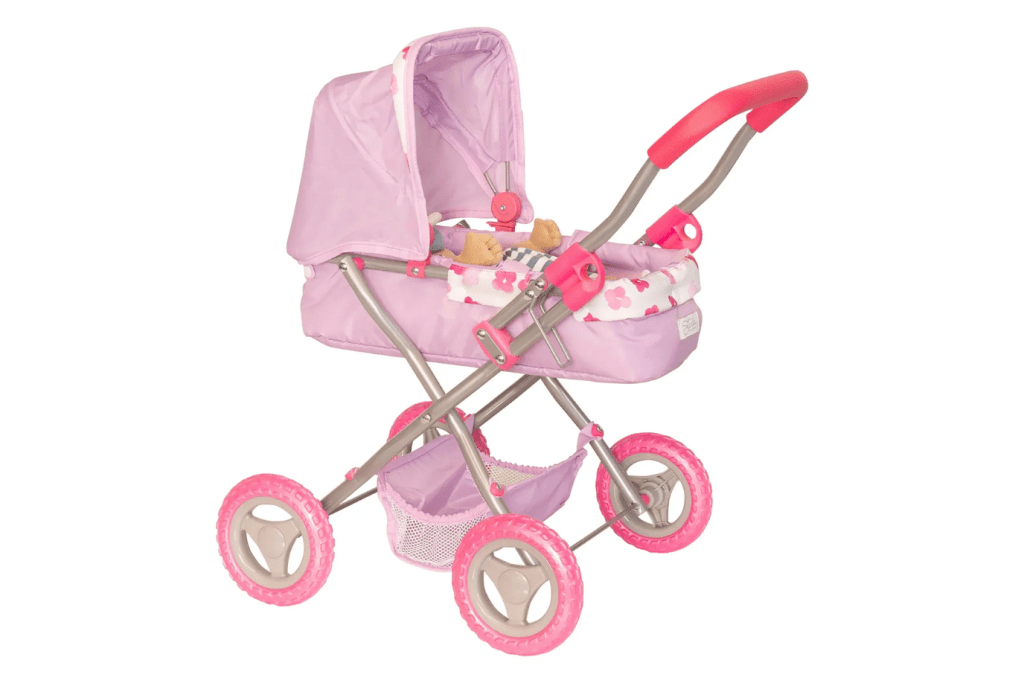 Baby Stella Stroller, The Montessori Room, Toronto, Ontario.  Baby Stella Accessories, Doll accessories, Doll stroller, Pretend play.