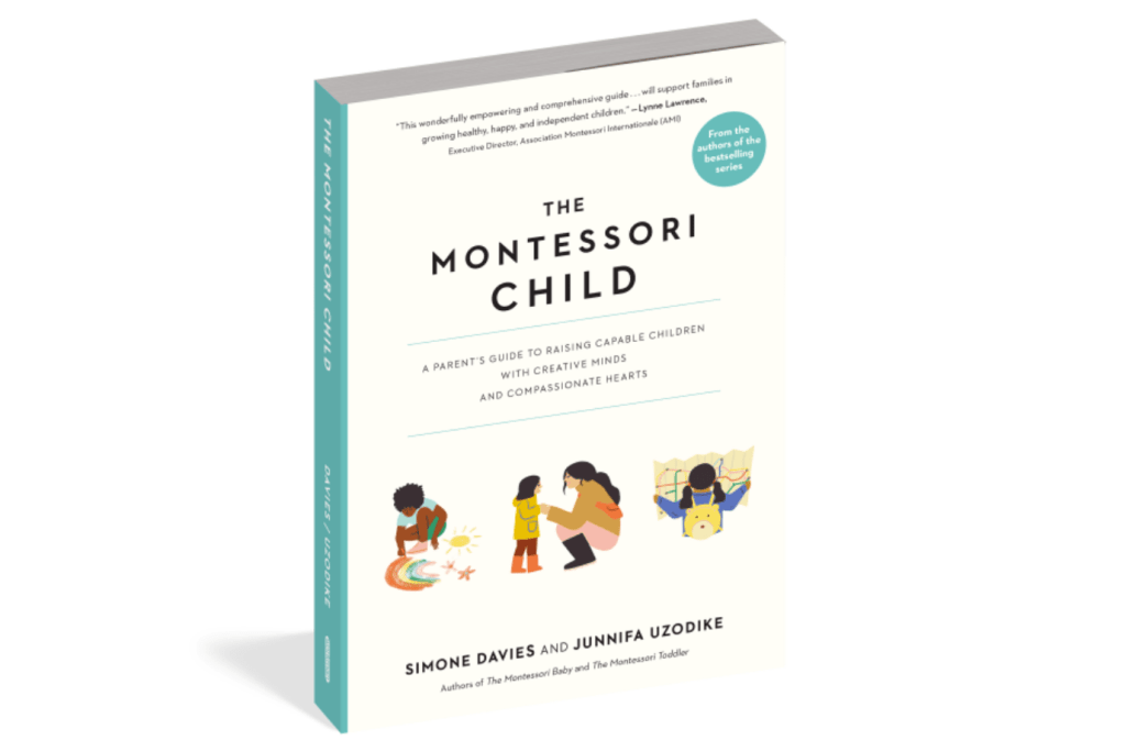 The Montessori Child by Simone Davies and Junnifa Uzodike, Montessori parenting books, best-selling parenting books, books about Montessori at home, The Montessori Room, Toronto, Ontario, Canada.
