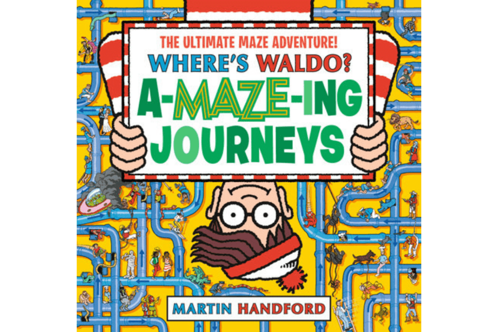Where's Waldo? Amazing Journeys: The Ultimate Maze Adventure!, Hardcover, activity books for kids, best books for travelling with kids, best books for 5 year old, best books for 6 year old, best books for 7 year old, best books for 8 year old, best books for 9 year old, The Montessori Room, Toronto, Ontario, Canada.