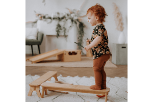 PlayBeam - Wooden Balance Beam for Kids, Made in Canada toys, large active toys for toddlers, balance beam for toddlers, balance beam for preschoolers, gross motor toys for toddlers, indoor gross motor toys for kids.