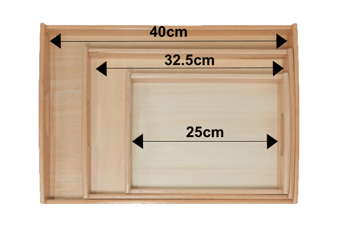 Beech Wood Tray with Handles - The Montessori Room