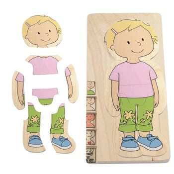 Beleduc Girl Layer Puzzle - The Montessori Room, Toronto, Ontario, Canada, Beleduc, puzzle, toddler puzzle, children's puzzle, anatomy puzzle, science puzzle, educational puzzle, best gift for 3 year old, best gift for 4 year old, wooden puzzle for kids, layered puzzle