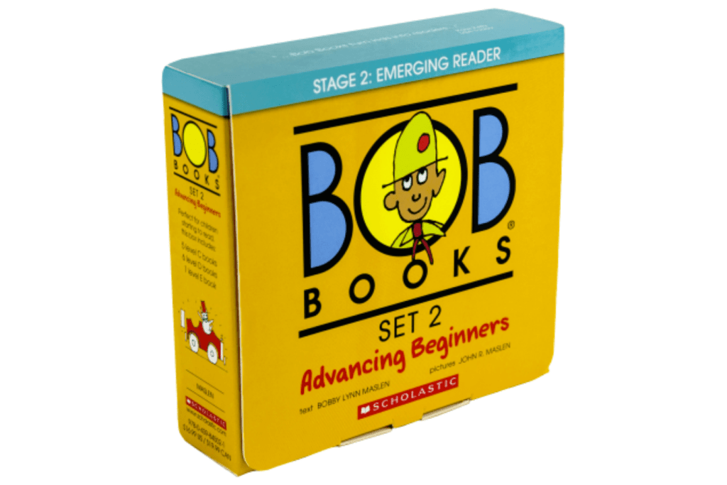 Bob Books Set 2: Advancing Beginners, phonic books, best books for teaching children to read, 12 books in set, ages 4 to 6, best-selling books for kids, books for emerging readers,  two and three letter words, The Montessori Room, Toronto, Ontario, Canada, Stage 2: Emerging Reader