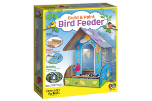 Build and Paint Bird Feeder - The Montessori Room, Toronto, Ontario, Canada, Creativity for Kids, Faber-Castell, arts and crafts for kids, outdoor crafts, bird feeder for kids, wooden bird feeder, educational crafts, best toys for 6 year old