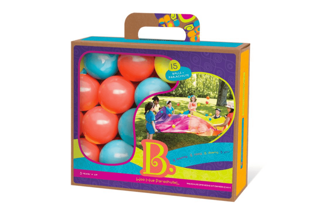Colourful Parachute and 15 Balls