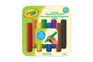 Crayola Washable Tripod Grip Markers, Crayola, triangle markers, large markers for toddlers, markers for toddlers, washable markers, non toxic markers, art supplies for toddlers, The Montessori Room, Toronto, Ontario, Canada