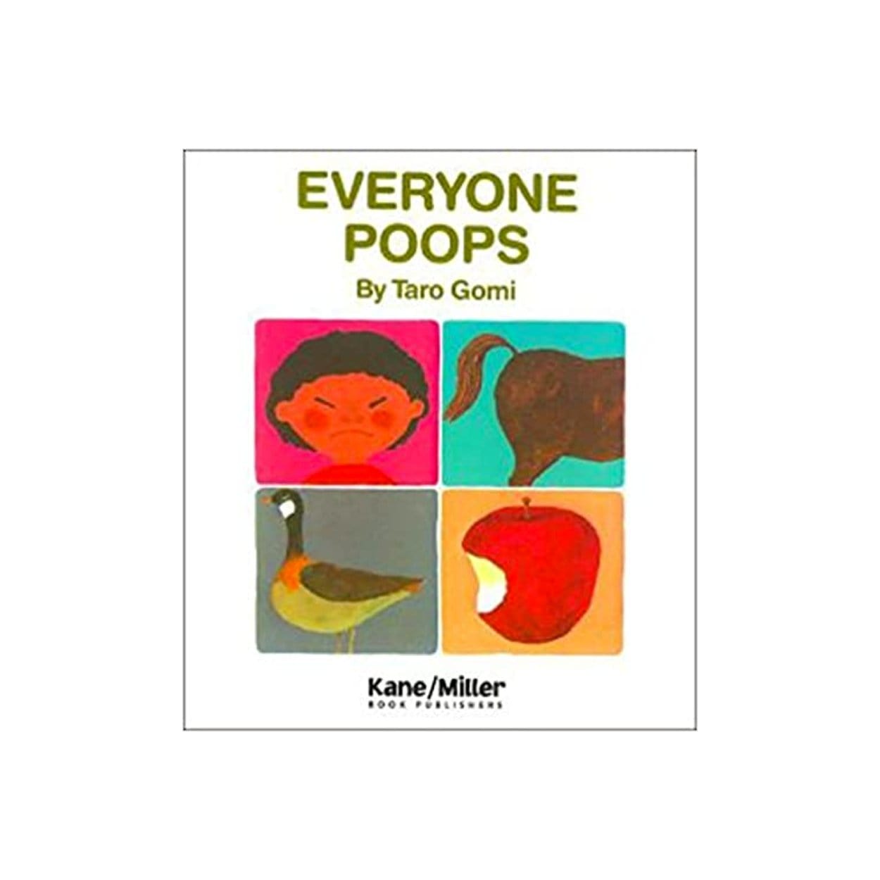 Everyone Poops Taro Gomi - The Montessori Room Montessori Books, Toronto, Ontario, Canada, potty training books, potty training books for kids, children's books, Taro Gomi, books to prepare for potty training, books about poop, practical life books, Montessori tools