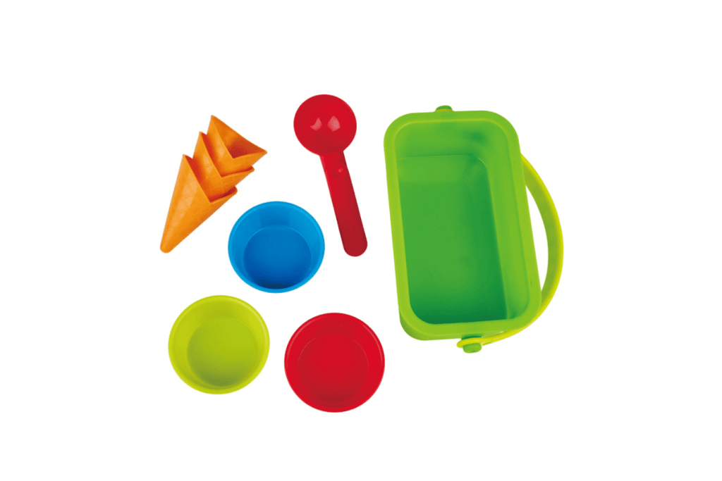 Ice Cream Shop Sand Toys by Hape, sand toys for kids, sand toys for toddlers, pretend play toys, best sand toys for toddlers, best sand toys for kids, summer toys, best toys for summer, easter gifts.