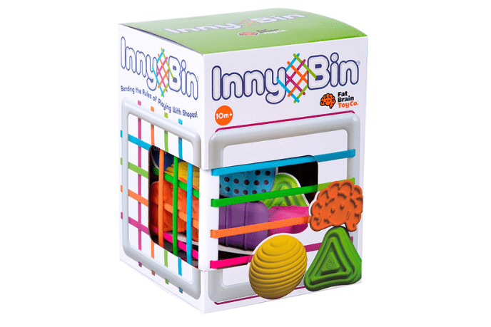 InnyBin, Fat Brain Toys, best baby toys, best toys for 1 year old, sensory toys, shape learning toys, educational toys, textured toys, The Montessori Room, Toronto, Ontario, Canada