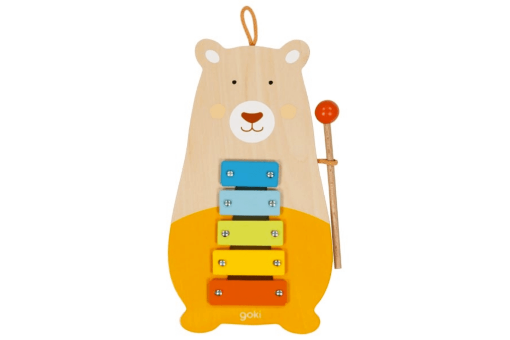 Eco Parade Musical Instruments Metal Xylophone (Bear) by Goki